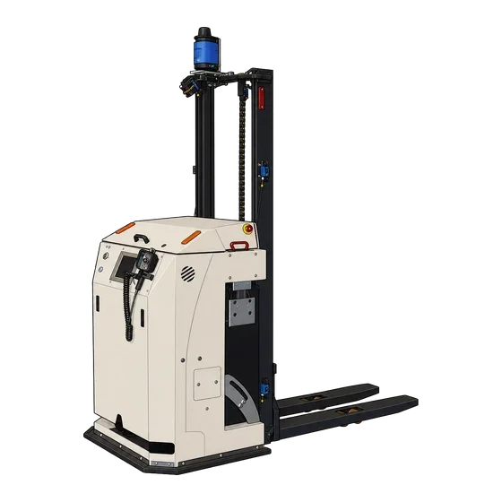 Illustrazione di un carrello AGVE A4 per la movimentazione automatica dei pallet